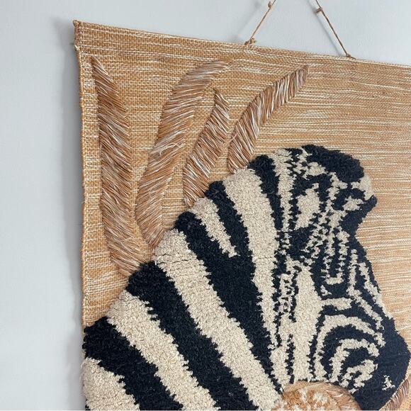 Vintage | RARE Tom Taylor Safari Tapestry African Decor Wall Hanging Zebra 1990 - Picture 2 of 11